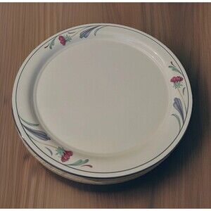 Vintage Lenox Poppies On Blue Chinastone Large Round Serving Platter Plate 12.5"